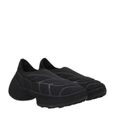 Givenchy Black Fabric Slip-On Loafers